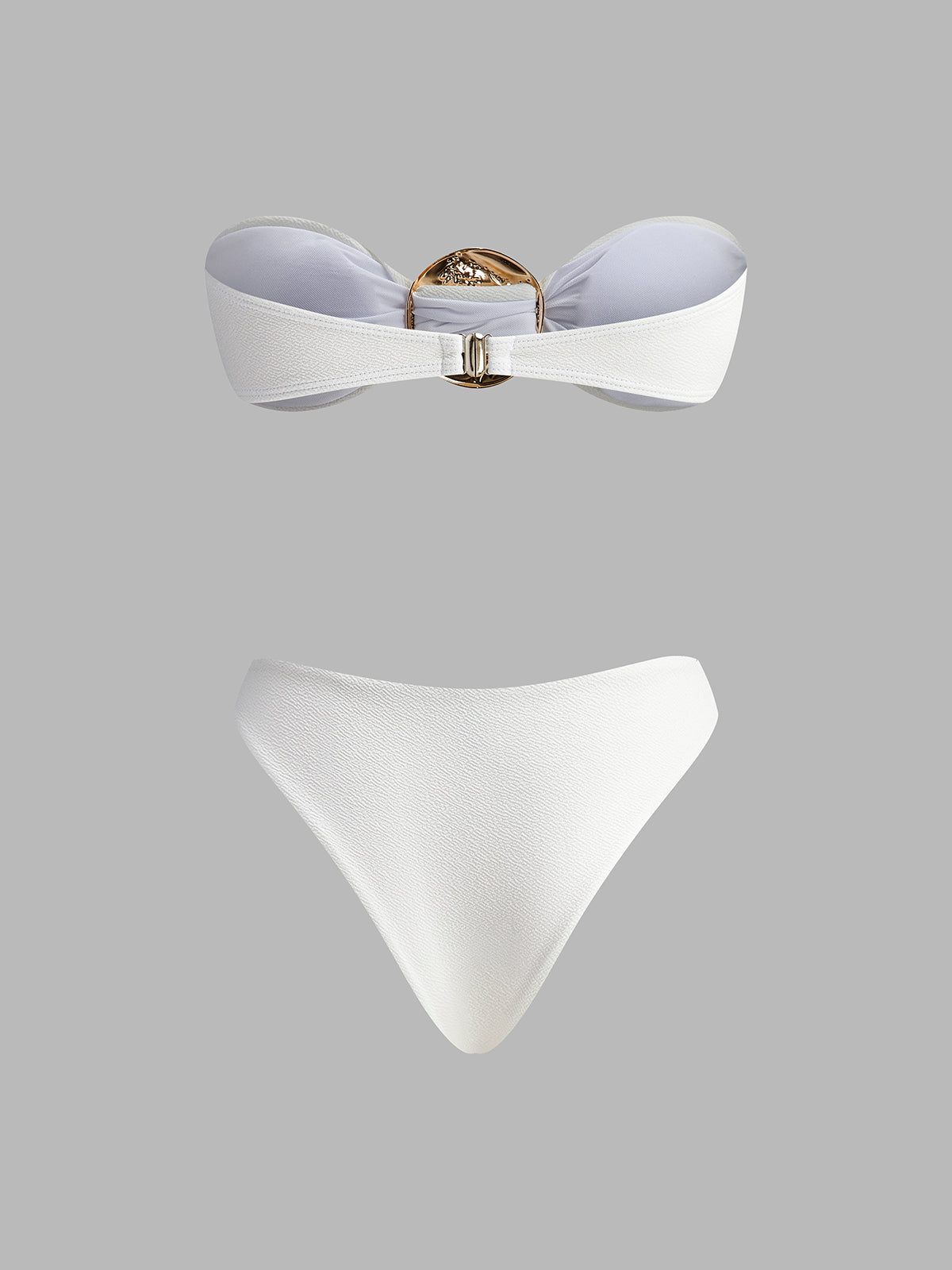 Gold Detail Bikini With Cover-Up
