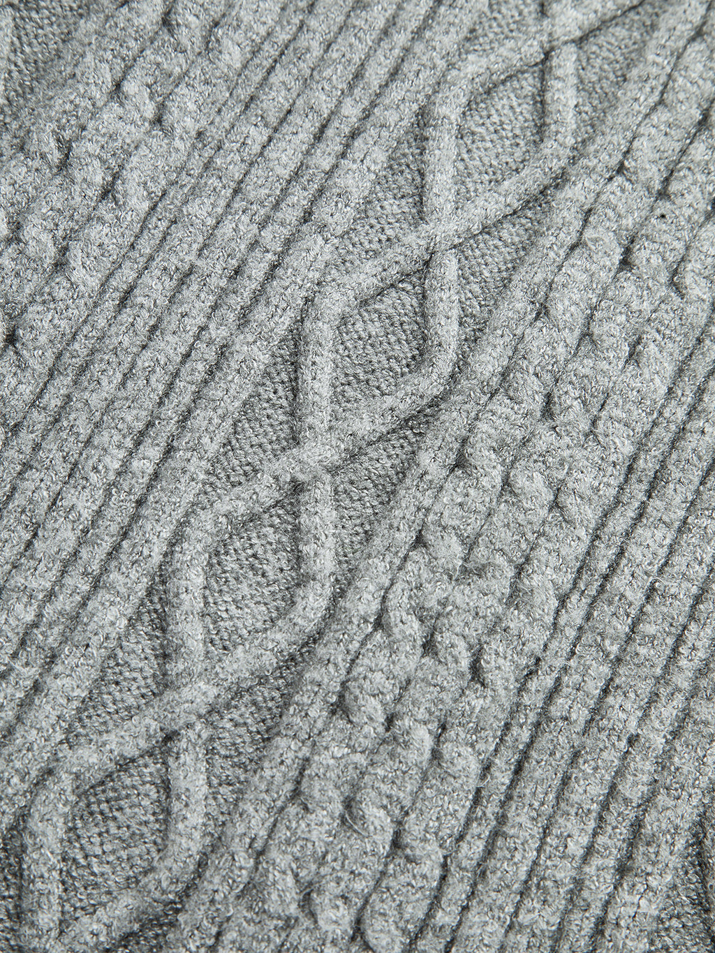 Cable Knit Mid-Waist Drawstring Pants