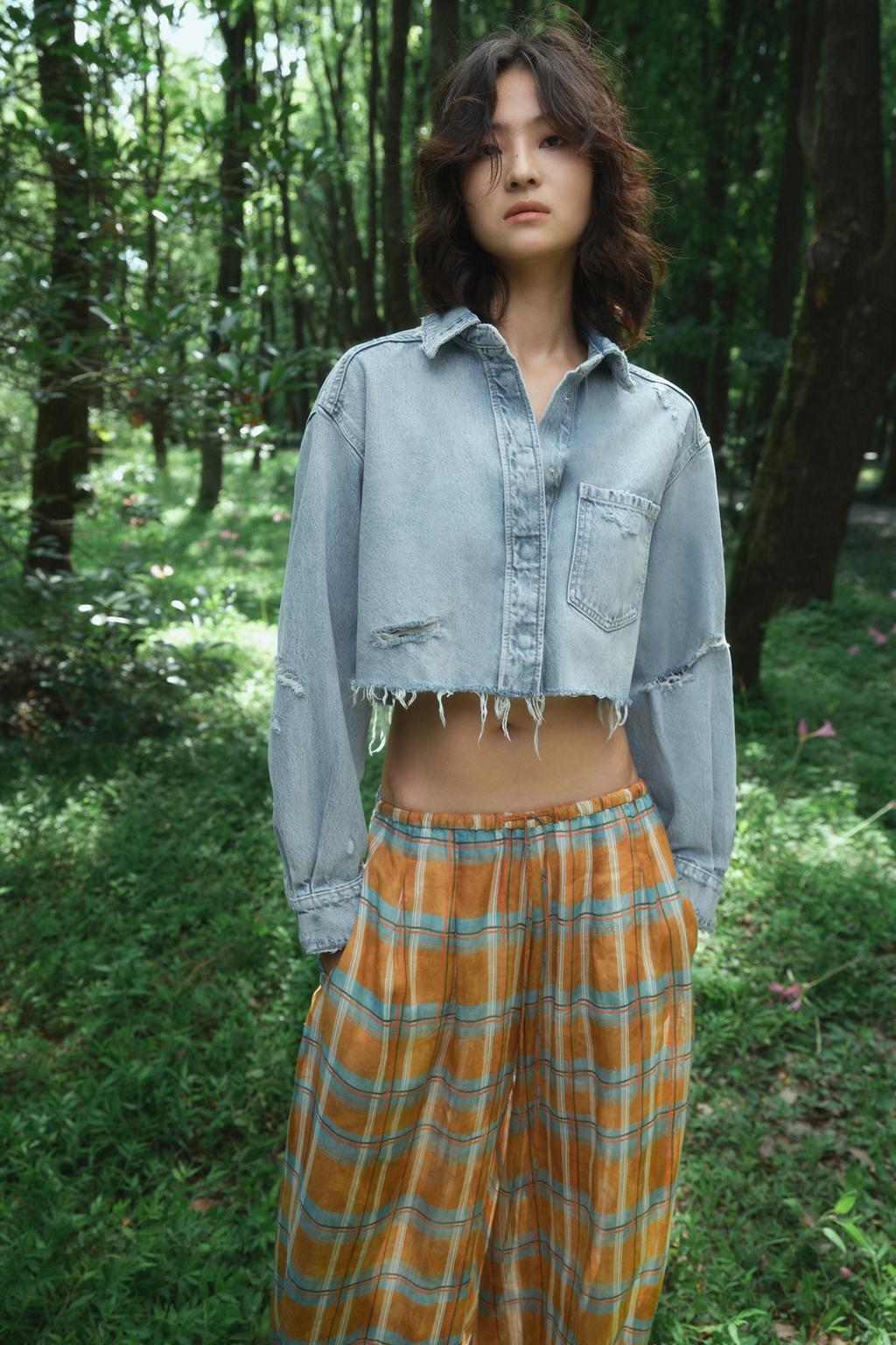 Plaid Harem Pants