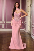 Faith Gown - Fitted Dress With Scarf