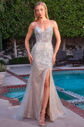 Brittany Gown - Statement Crystal Embellished Dress