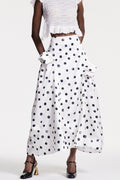 Chizoba Ruch Dot Maxi Skirt