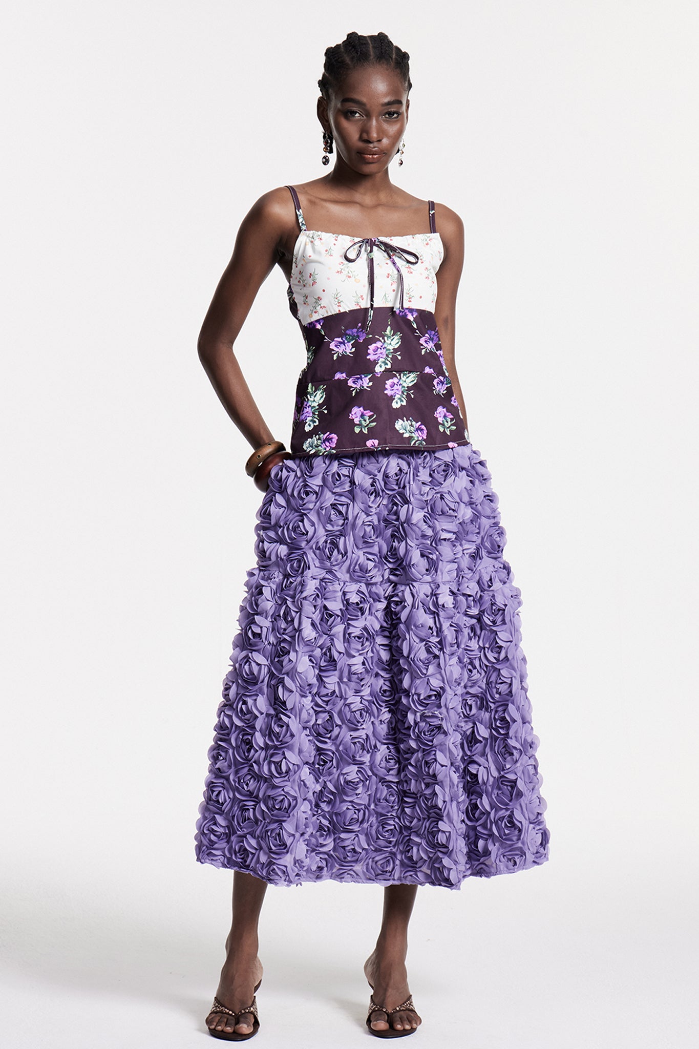 Chlodomer Flower Maxi Skirt