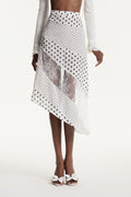 Edmunds Deconstruct Dot Lace Mini Skirt