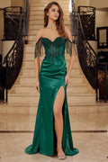 Divya Gown - Floral Sequin Fringe Dress