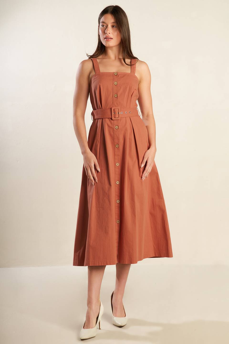 CALIFORNIA DREAMING BUTTON DOWN DRESS - FINAL SALE