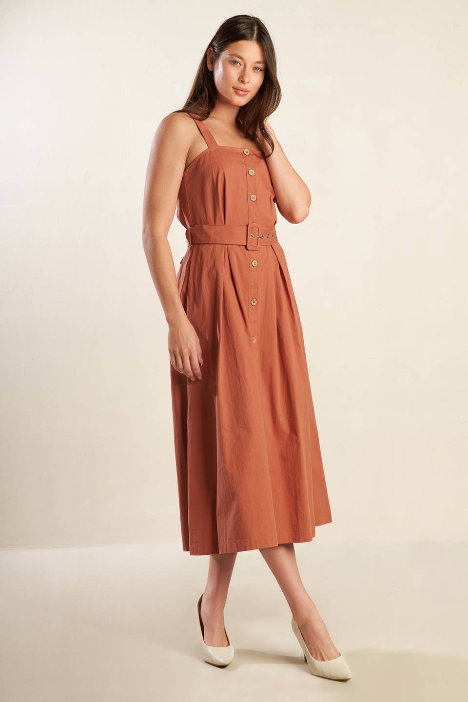 CALIFORNIA DREAMING BUTTON DOWN DRESS - FINAL SALE