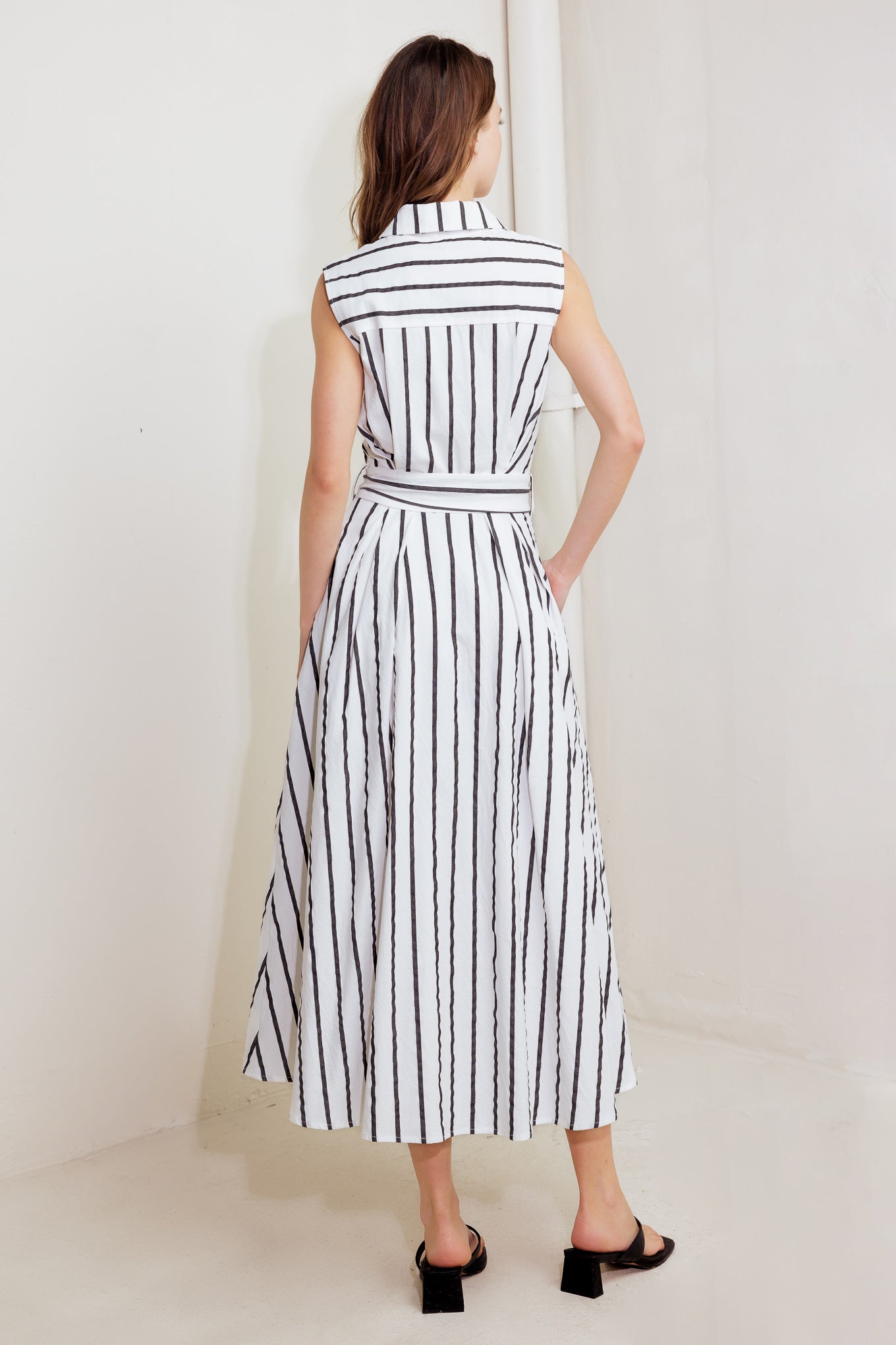 LEXINGTON STRIPE MIDI DRESS - FINAL SALE