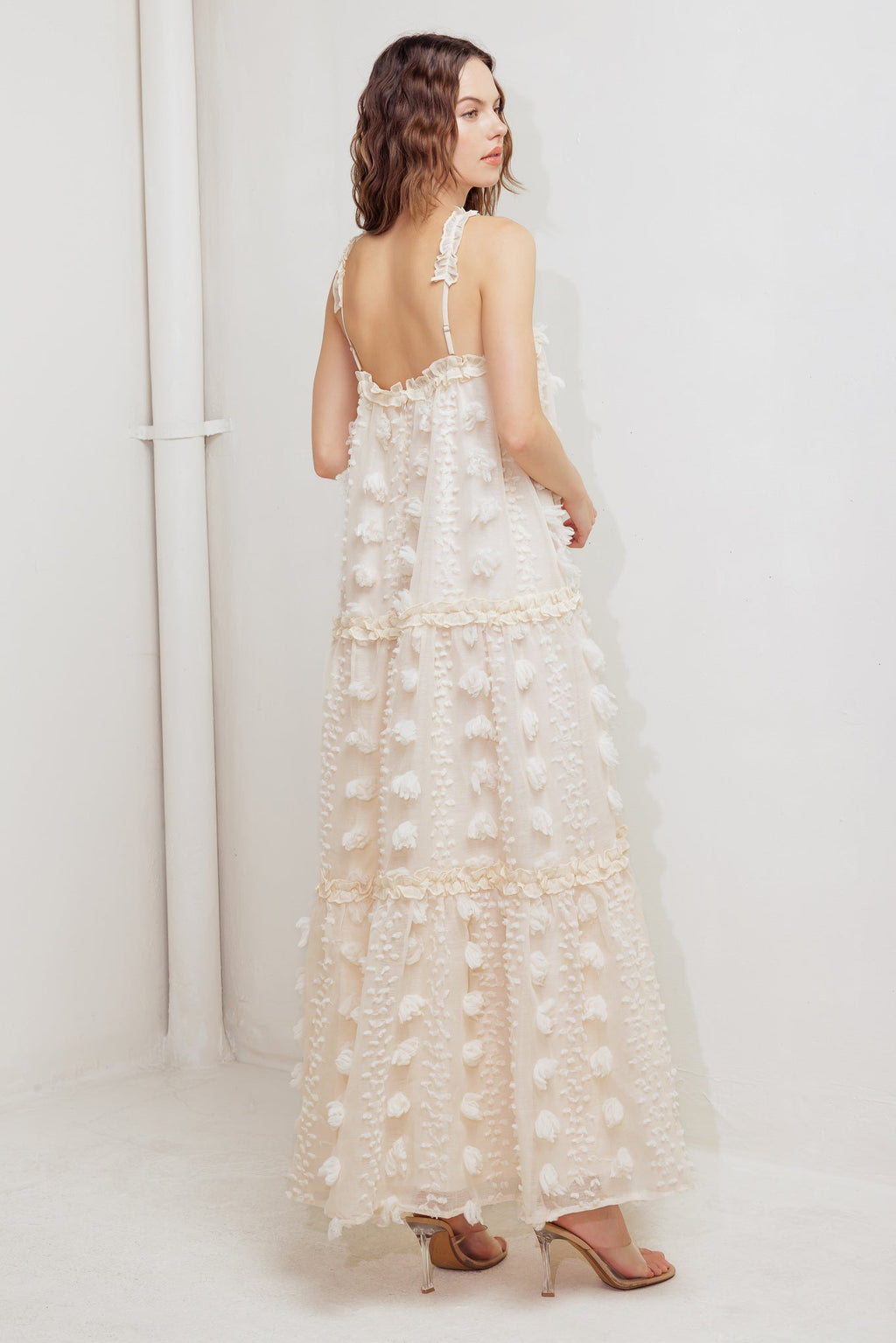 CLOUD NINE CROSS FRONT MAXI DRESS - FINAL SALE