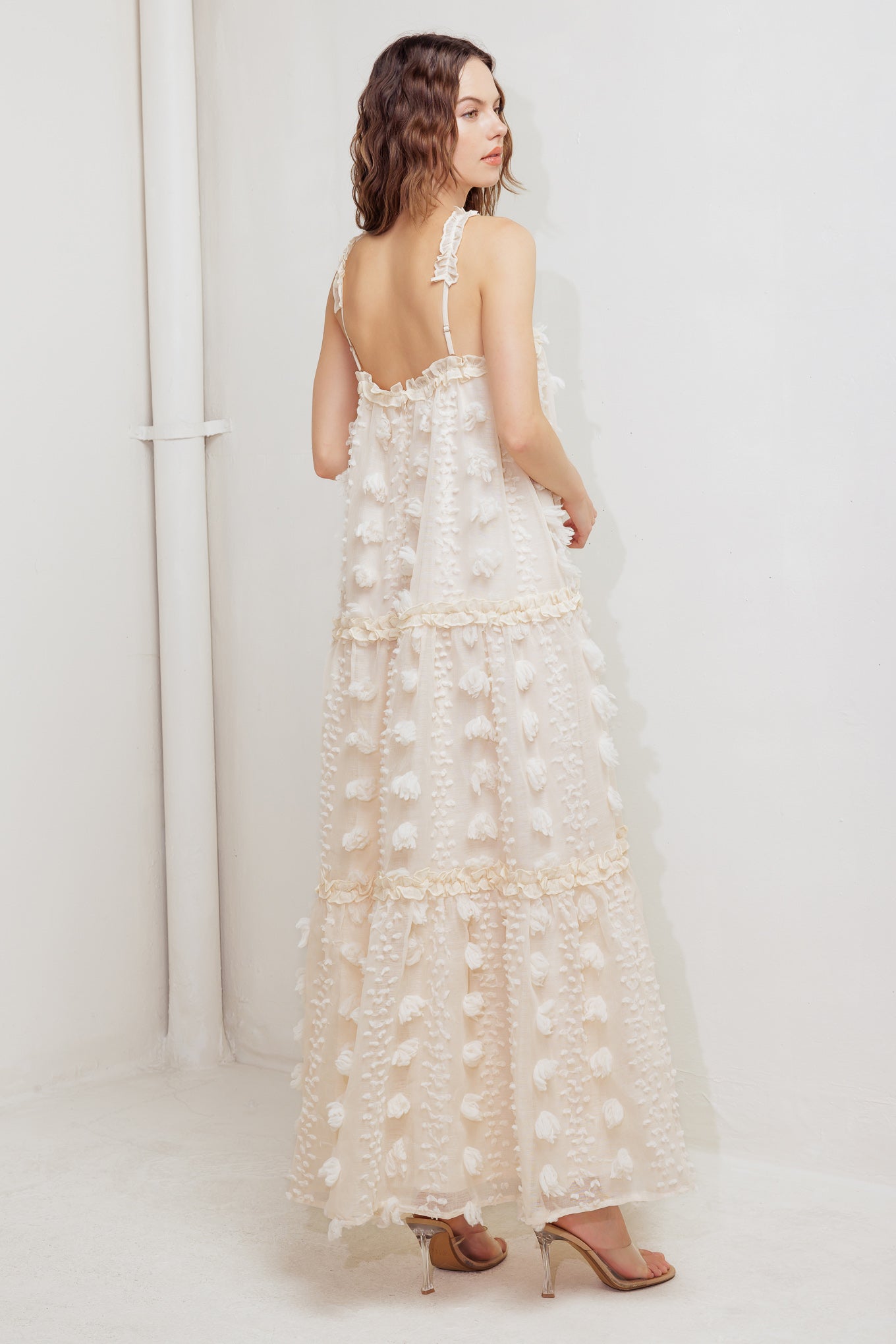 CLOUD NINE CROSS FRONT MAXI DRESS - FINAL SALE