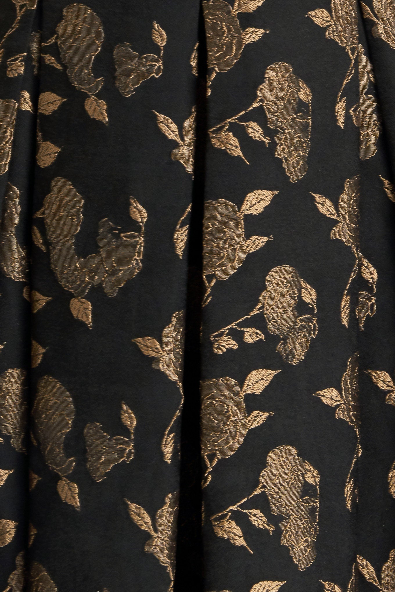 GARDEN OPERA BLACK & BROWN MIDI DRESS - FINAL SALE