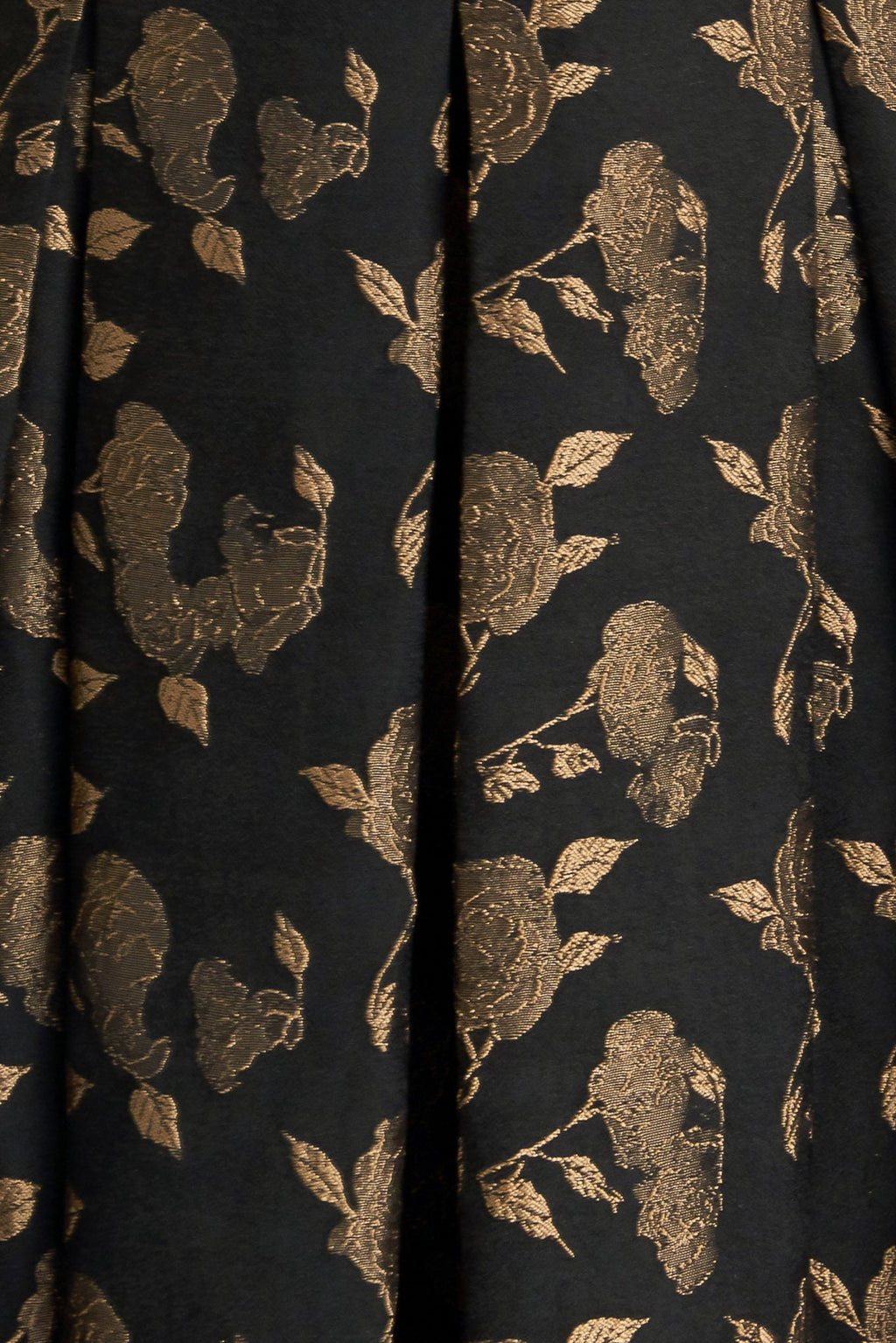 GARDEN OPERA BLACK & BROWN MIDI DRESS