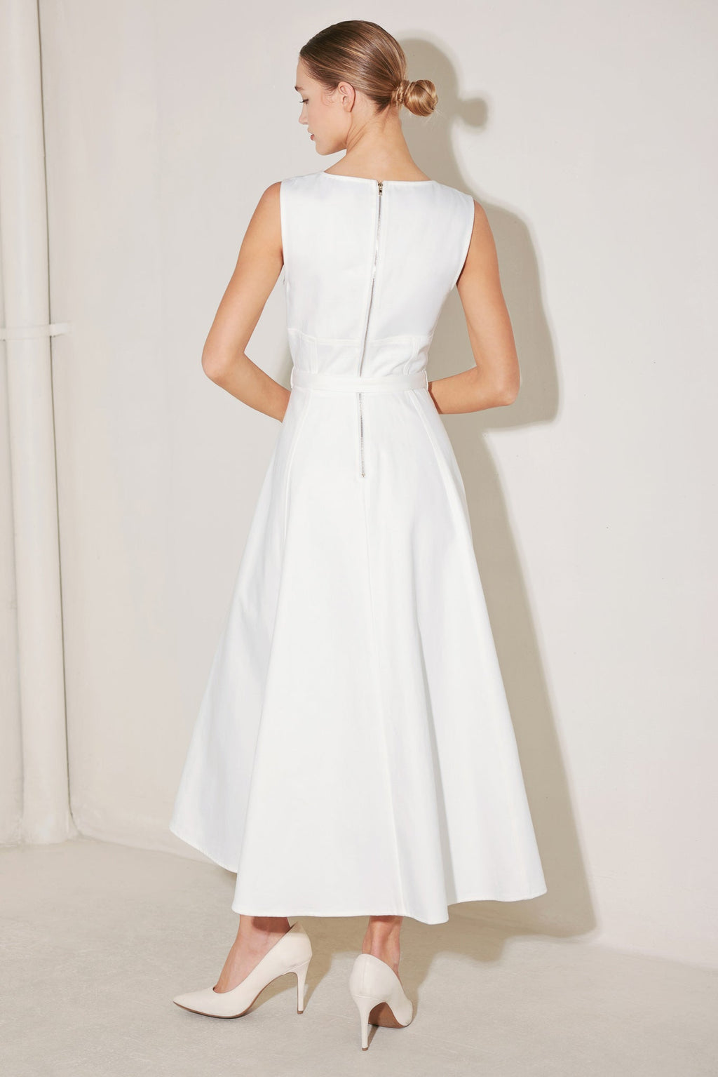 SUMMER SOCIAL WHITE MIDI DRESS