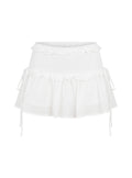 Corabel Ruffle Skort White