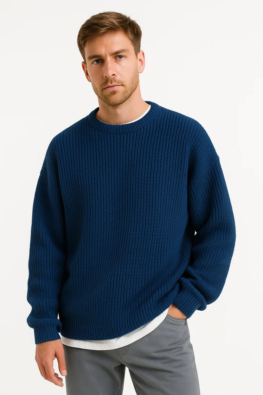 Men's  Maison Ribbed Knit Sweater | Oversized Fit