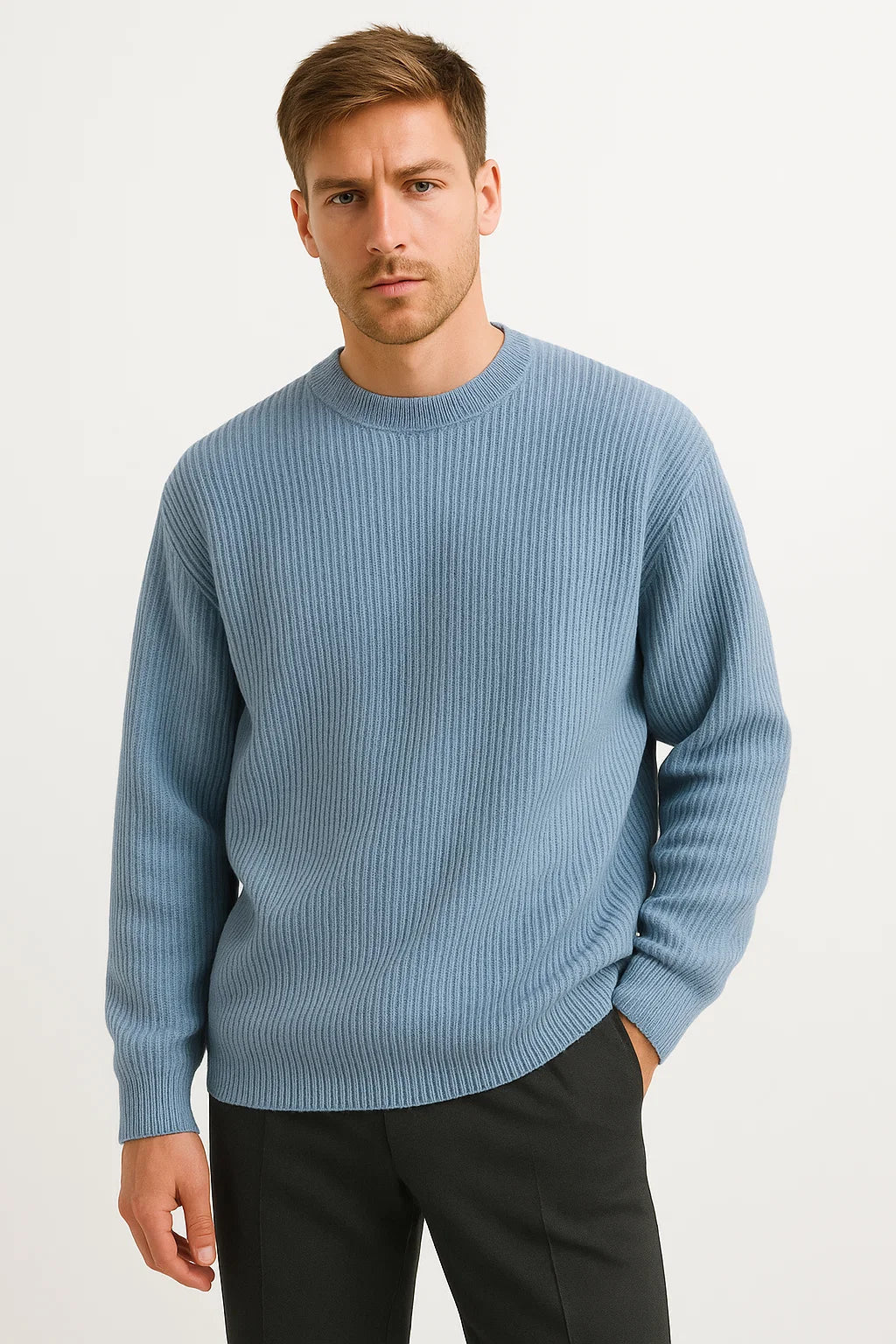 Men's  Maison Ribbed Knit Sweater | Oversized Fit
