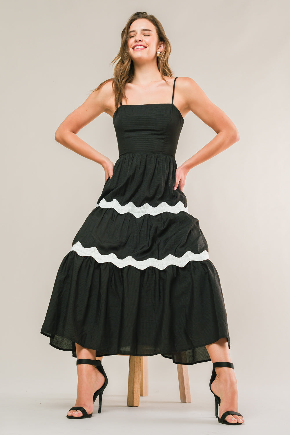SUMMER SPRITZ - RIC RAC MIDI DRESS