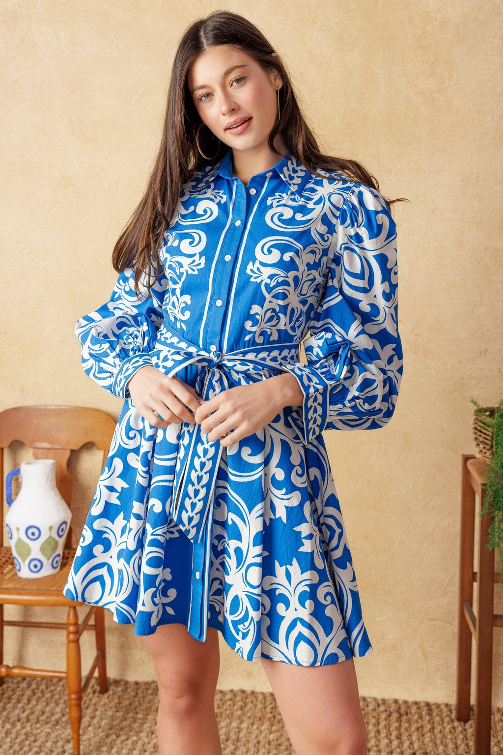 MOONSTONE DREAMS MINI DRESS - BLUE
