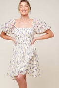 Size Small. MAKING CONNECTIONS MINI DRESS - CREAM - FINAL SALE