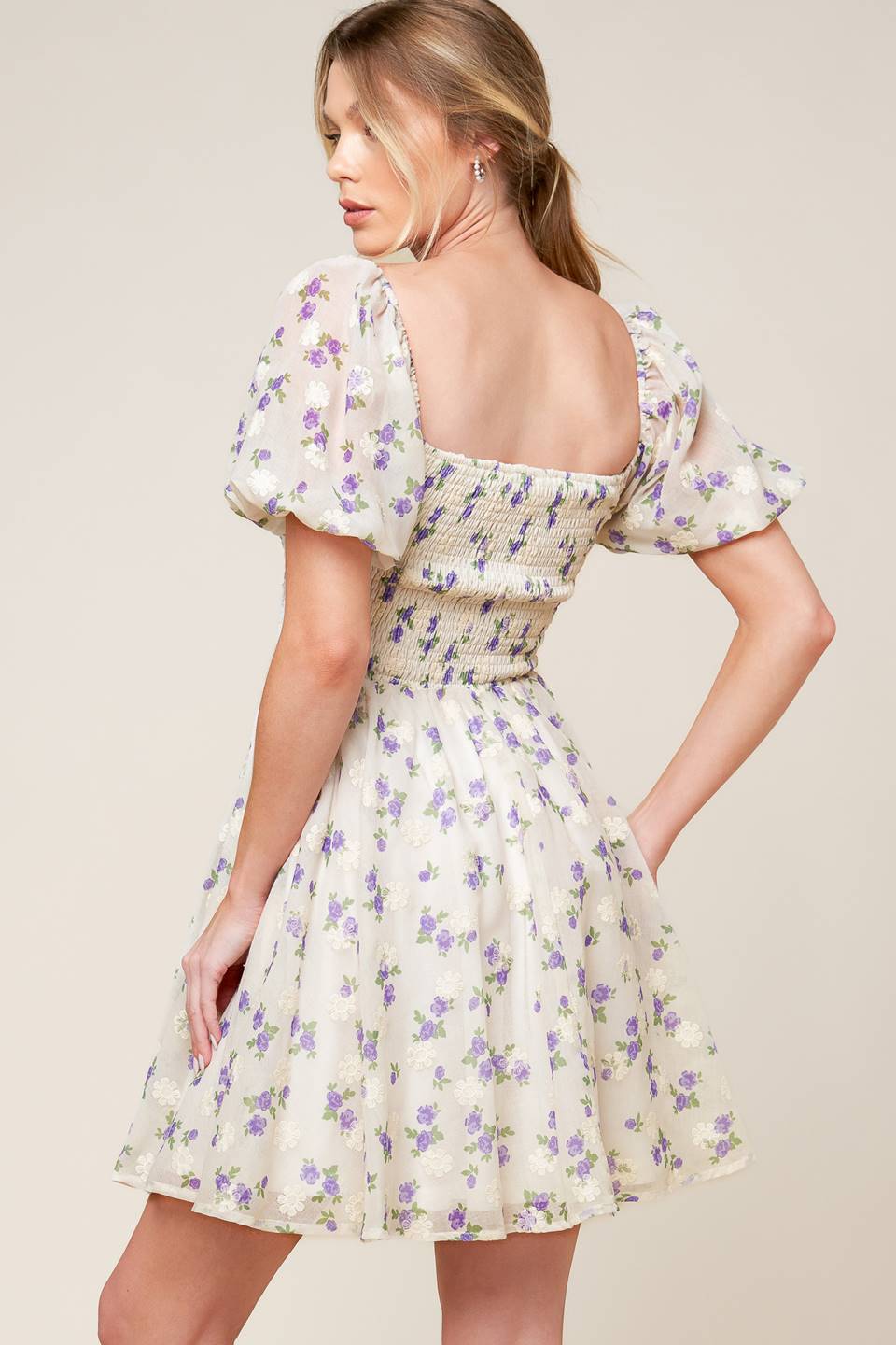Size Small. MAKING CONNECTIONS MINI DRESS - CREAM - FINAL SALE