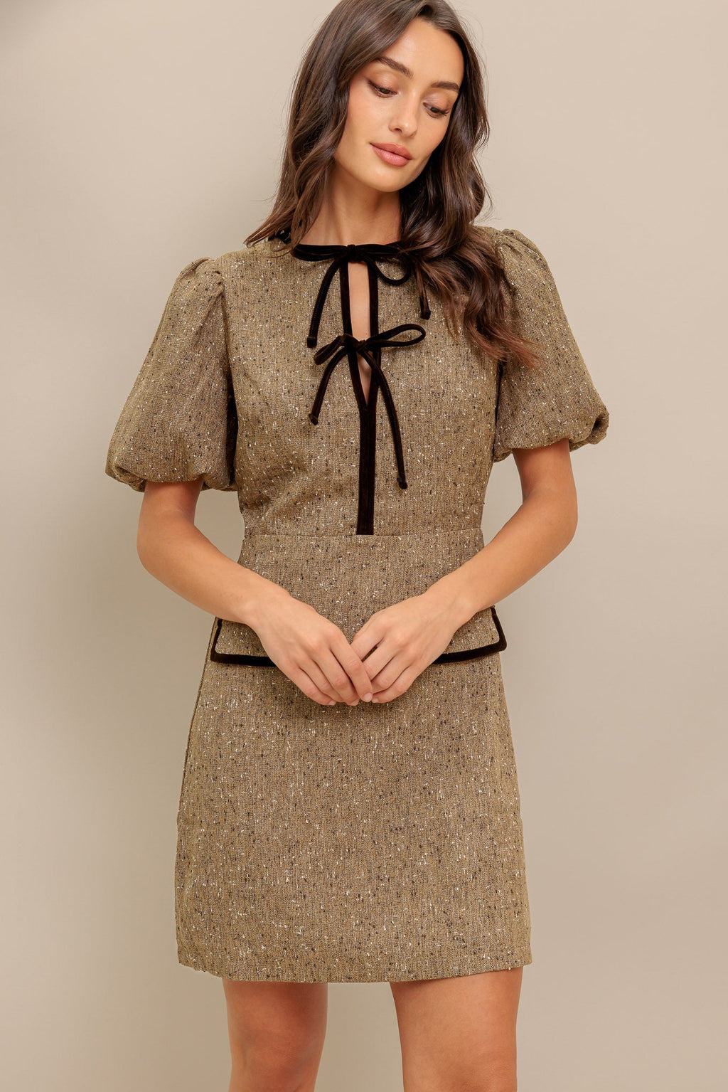 MADEMOISELLE MODE TWEED MINI DRESS - FINAL SALE
