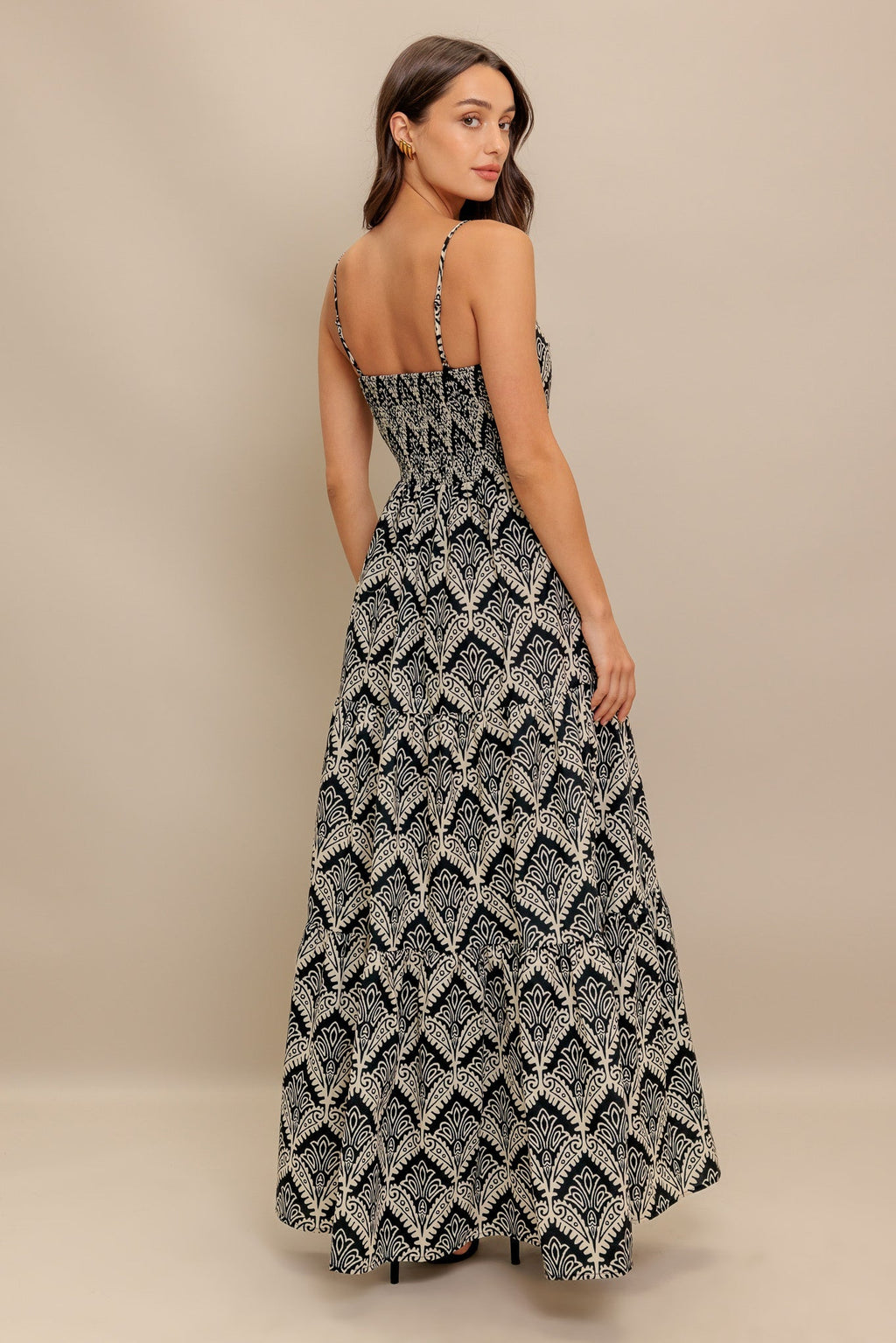 Hazelwood Garden Maxi Dress - Black & Ivory - FINAL SALE