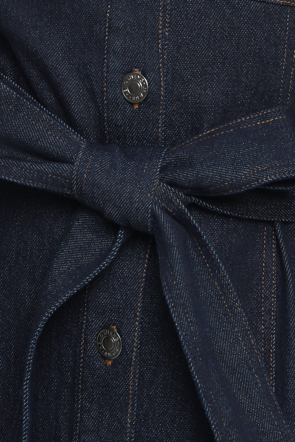 AUTUMN DAYS DARK INDIGO DENIM MINI DRESS
