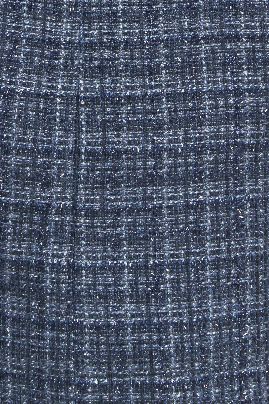 MODERN ICONIC BLUE TWEED MINI DRESS