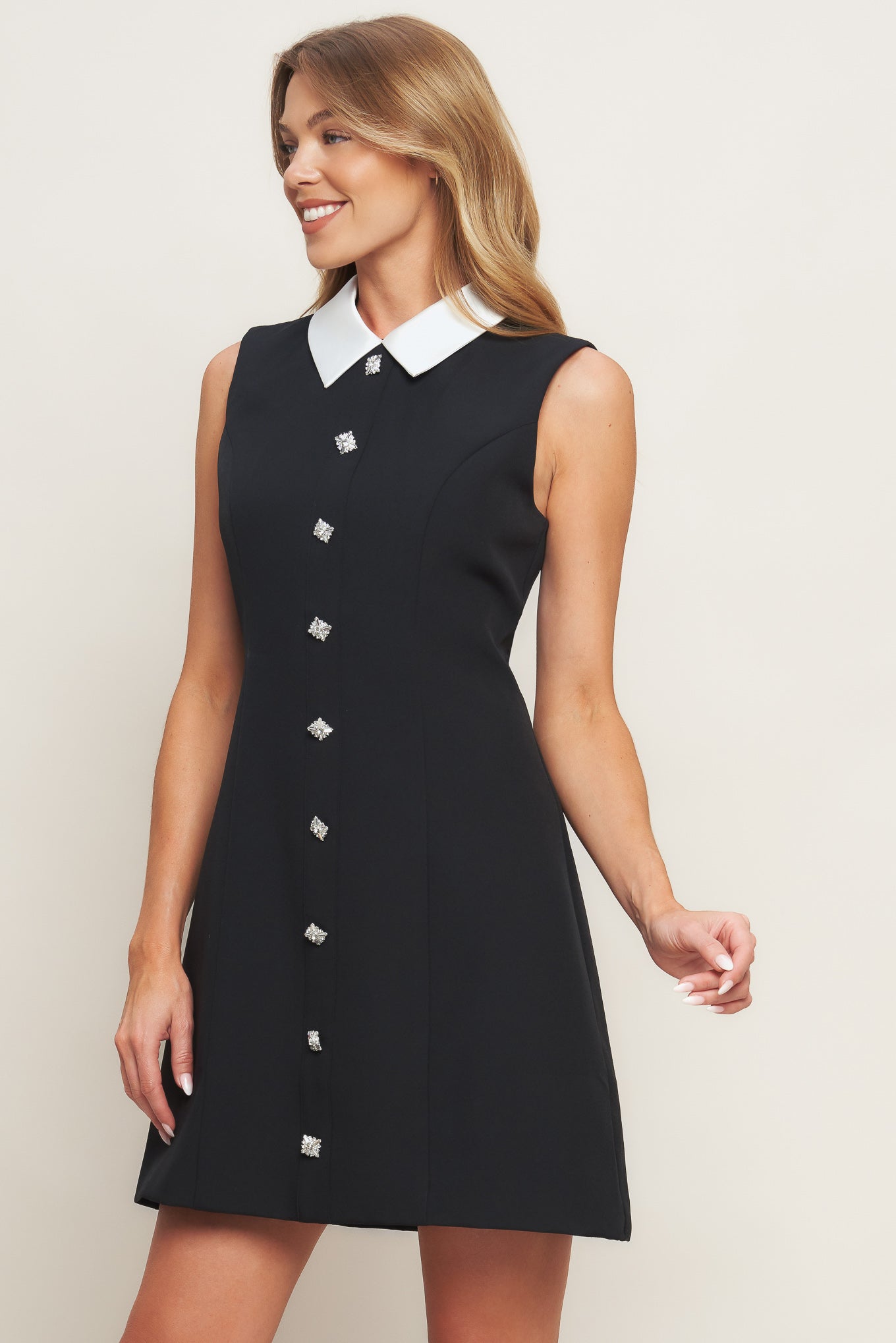 LOVELY MOMENT BLACK MINI DRESS
