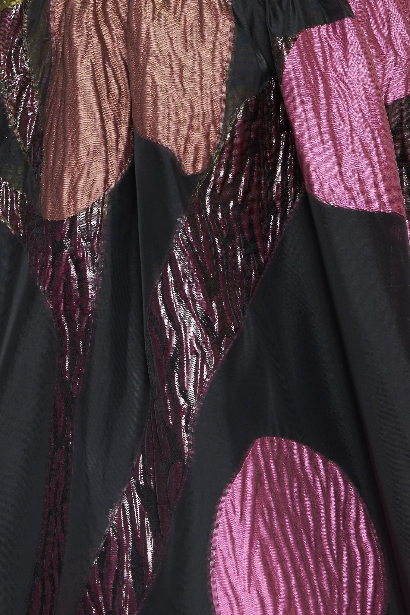ABSTRACT ROSE BLACK MIDI DRESS - FINAL SALE