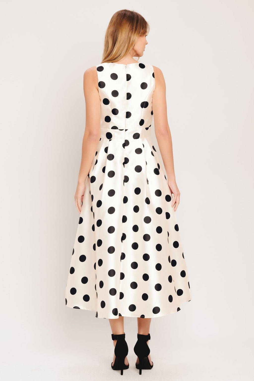 CAF¨¦ NOIR POLKA DOT MIDI DRESS