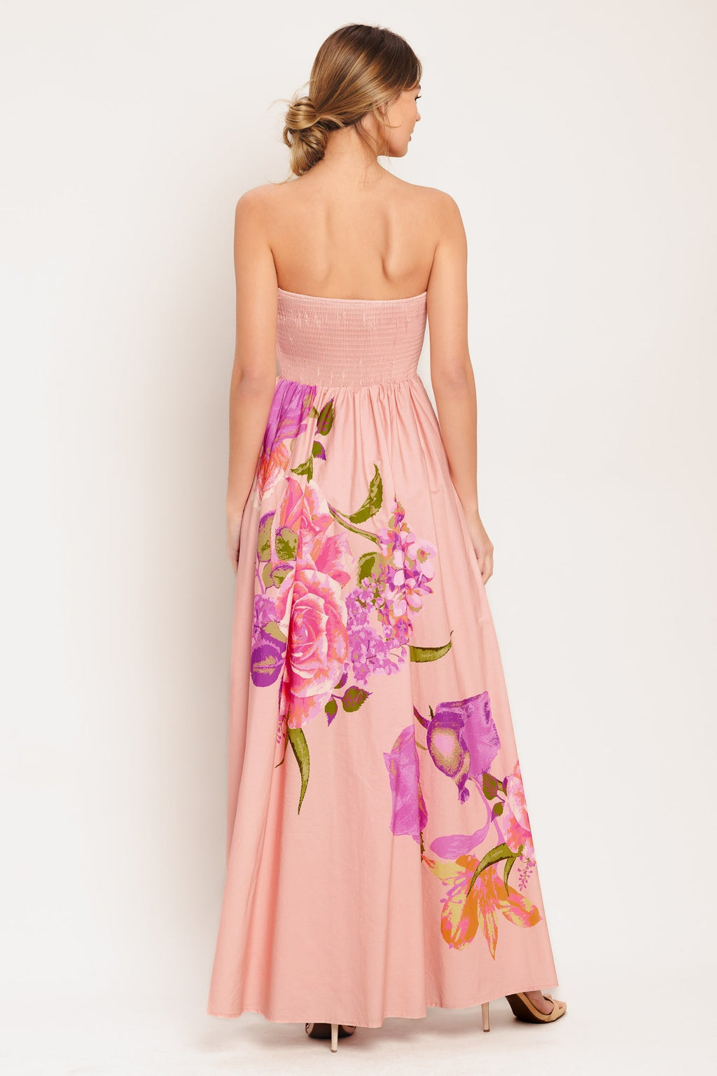 ROSE SERENADE LIGHT PINK MAXI DRESS - FINAL SALE