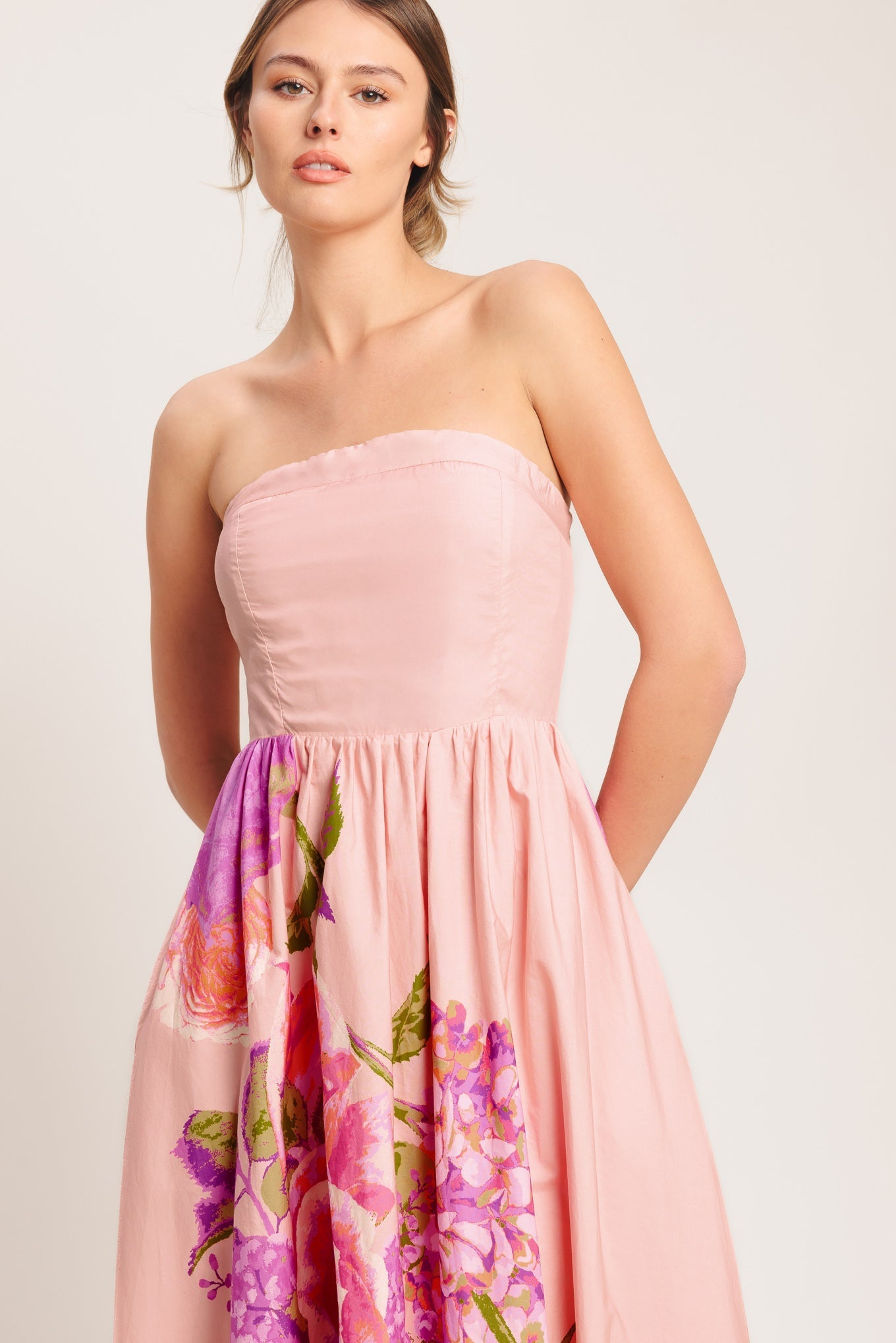 ROSE SERENADE LIGHT PINK MAXI DRESS - FINAL SALE