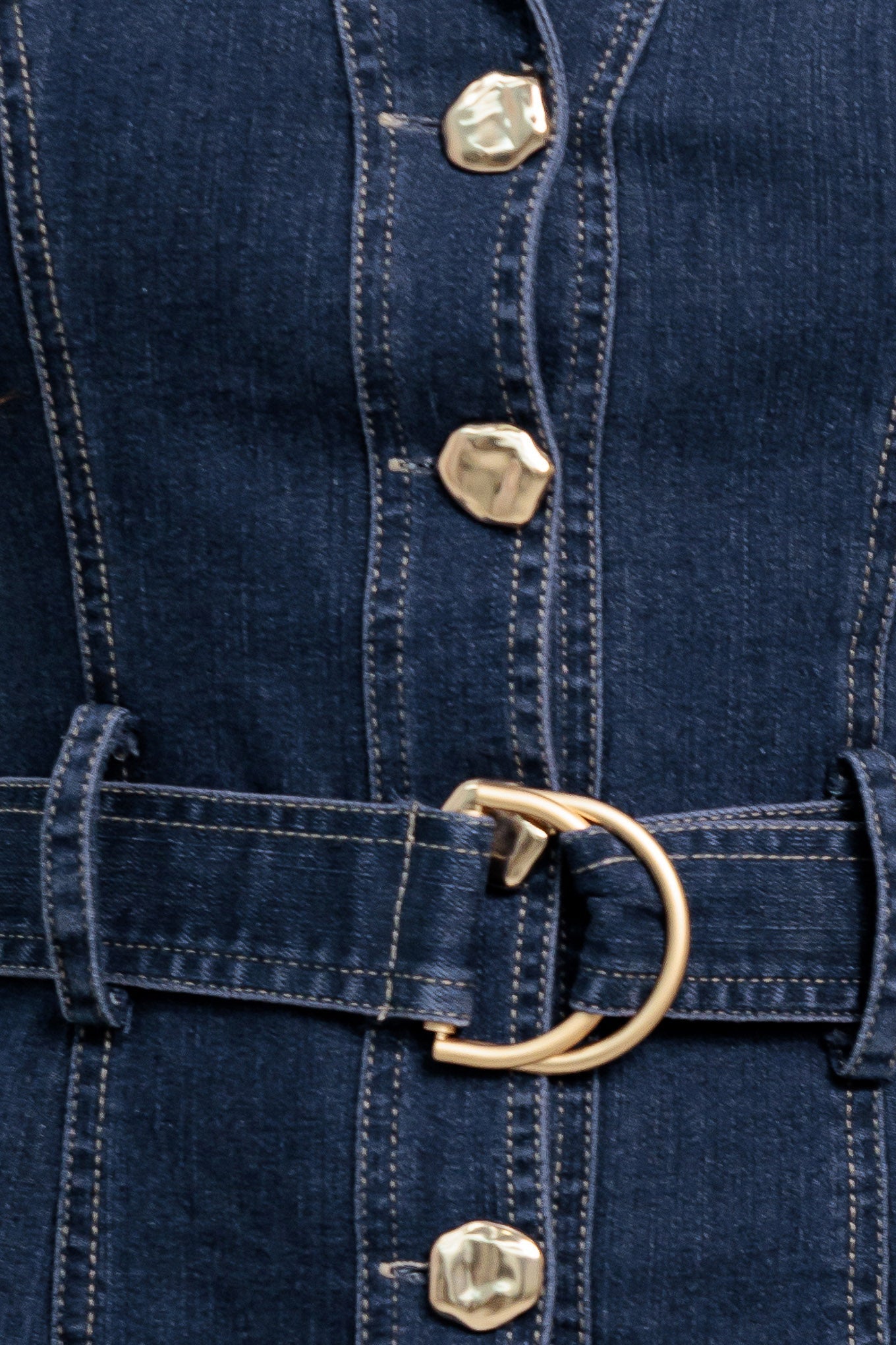 MADE TO FLATTER DENIM MINI DRESS - FINAL SALE