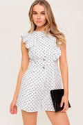 SUNNY MOOD POLKA DOT ROMPER
