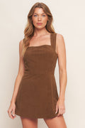 BROWN CORDUROY ROMPER - FINAL SALE