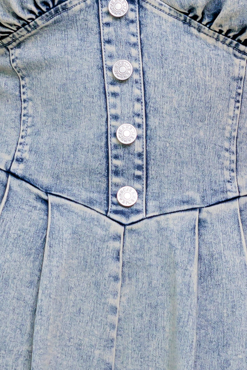 CORI ACID WASH DENIM ROMPER
