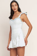 SWEETEST MOMENT WOVEN SKORT ROMPER