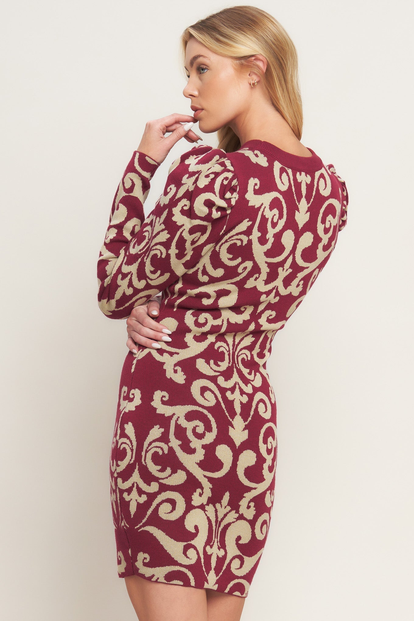 BASK IN LOVE SWEATER MINI DRESS