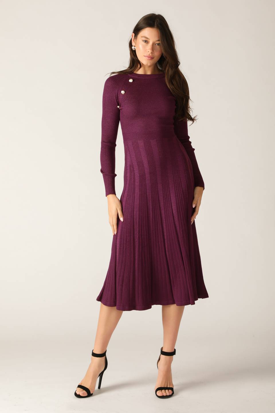 HIGH STANDARDS SWEATER MIDI DRESS - FINAL SALE