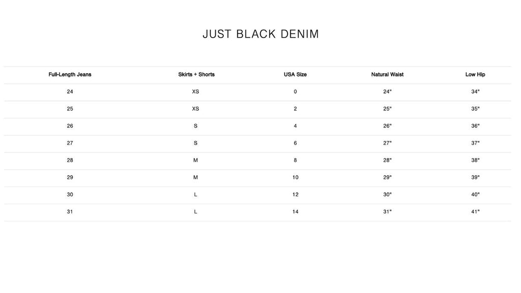 Just Black Denim - Susie High Rise Cropped Jeans