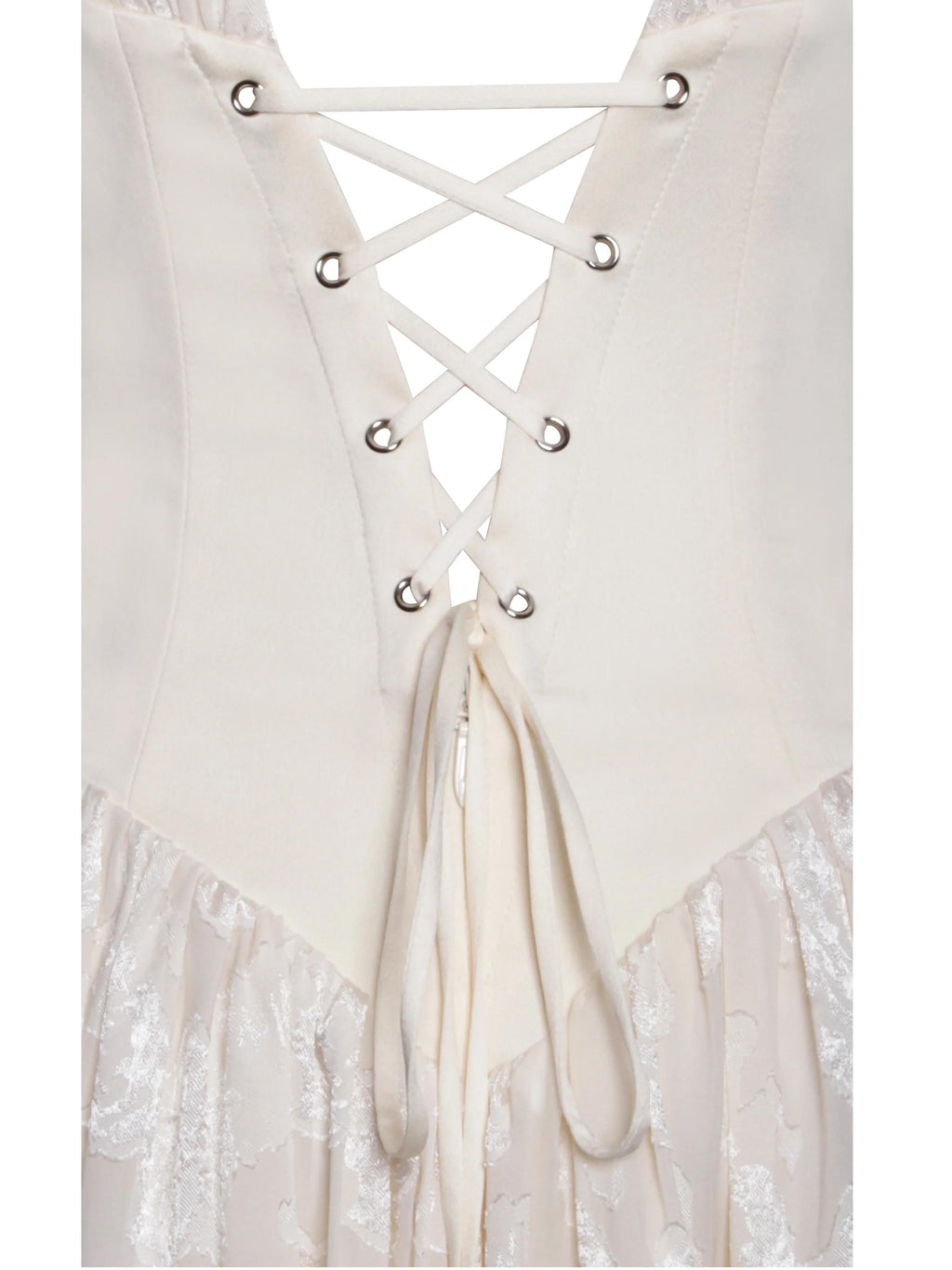 Romantic Corset Alluring Slit Maxi Dress