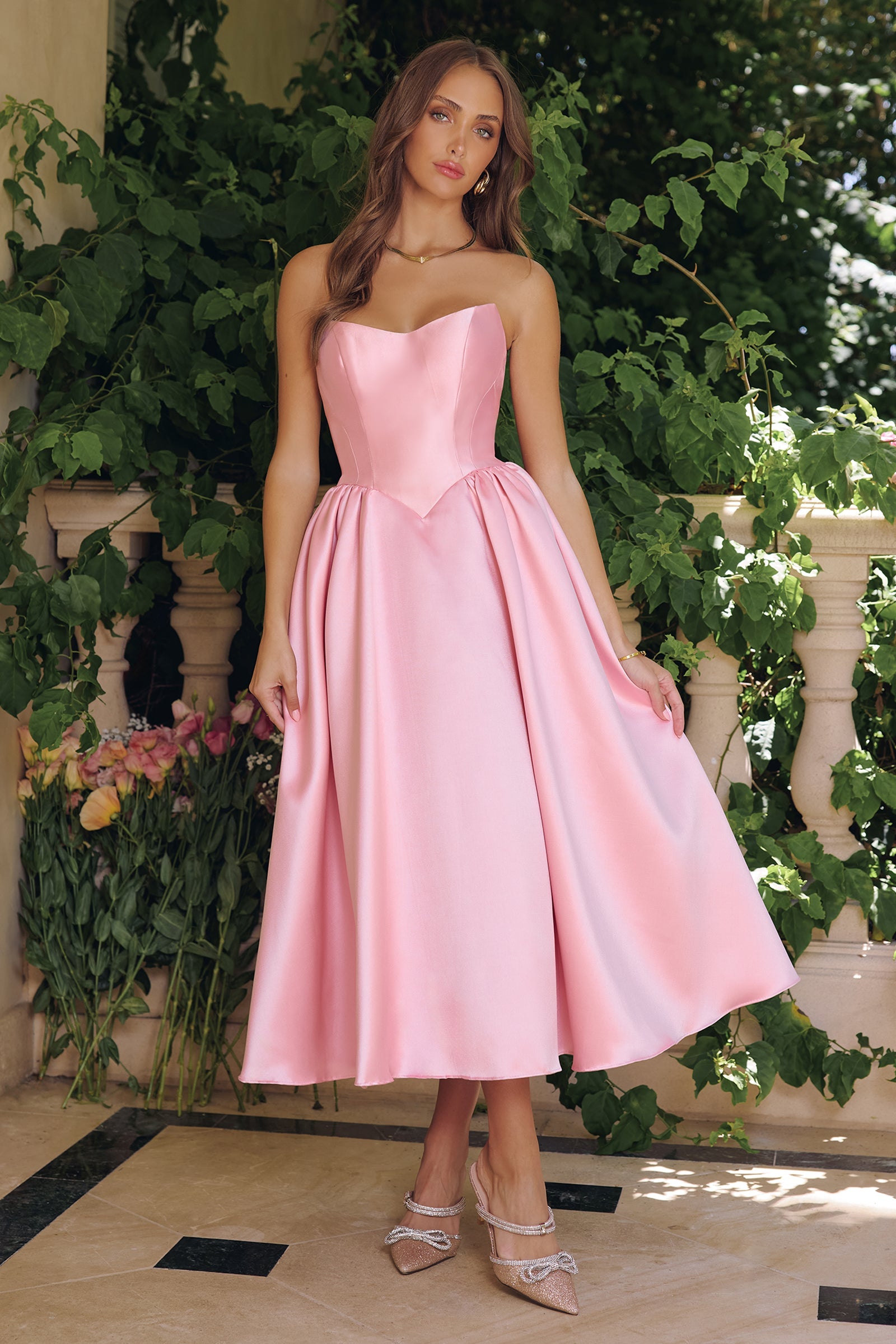 Talullah Midi Dress - Mikado Cocktail Dress