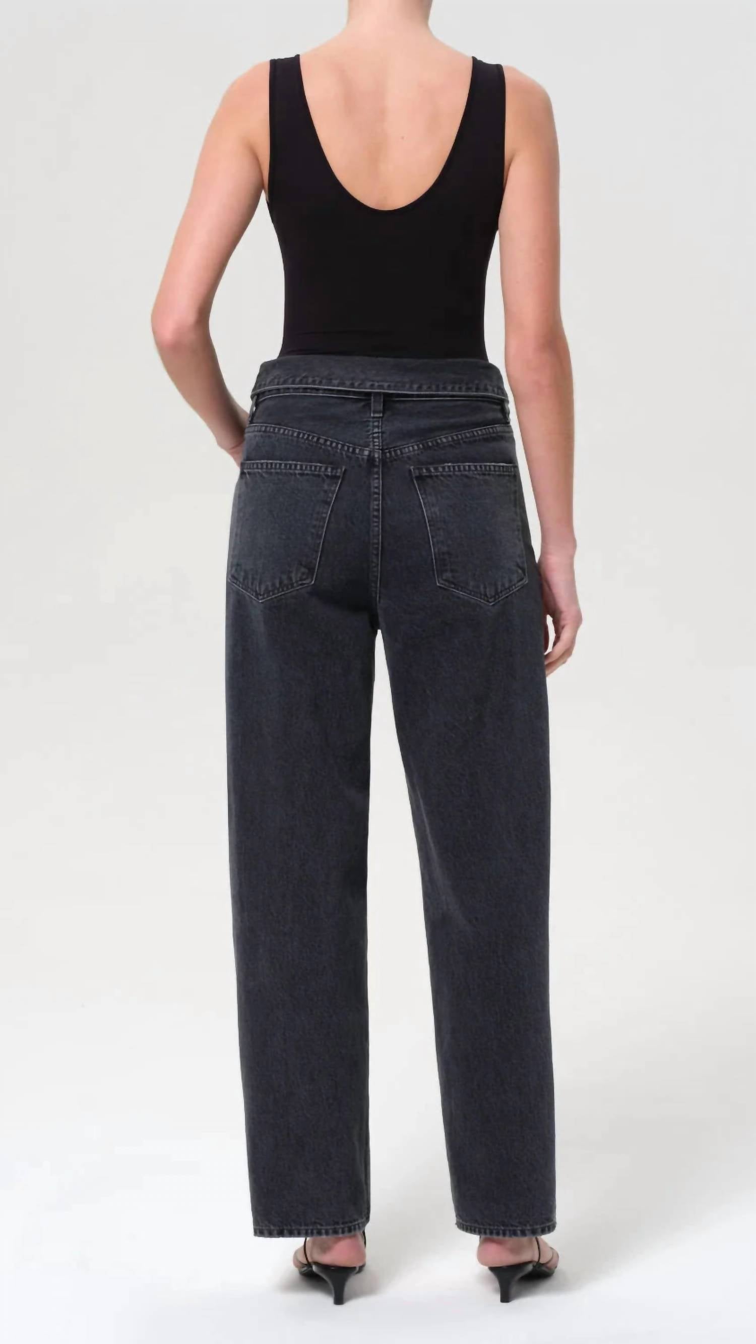 Agolde - Echo Taper Flip Waist Denim Jeans