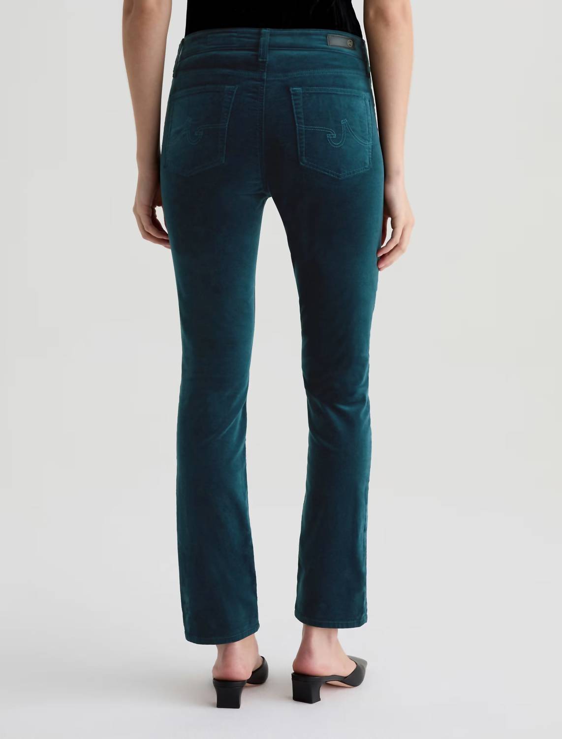 Ag Jeans - Mari Hi Rise Straight Velvet Jeans
