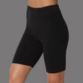 Daily Solid Elastic High Waist Stretch Biker Shorts