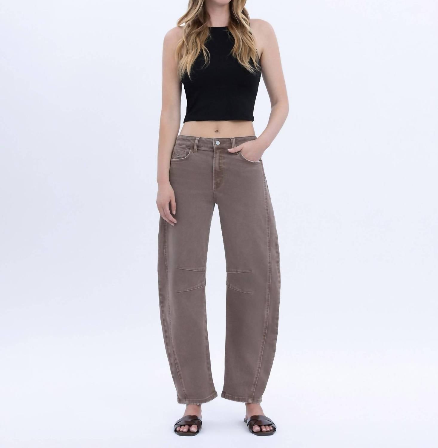 Flying Monkey - Lucy Crop Barrel Jeans