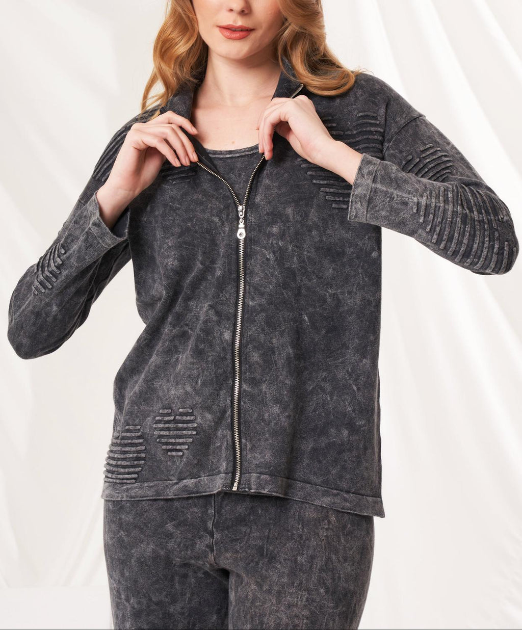 Angel Apparel - Star Embossed Hoodie