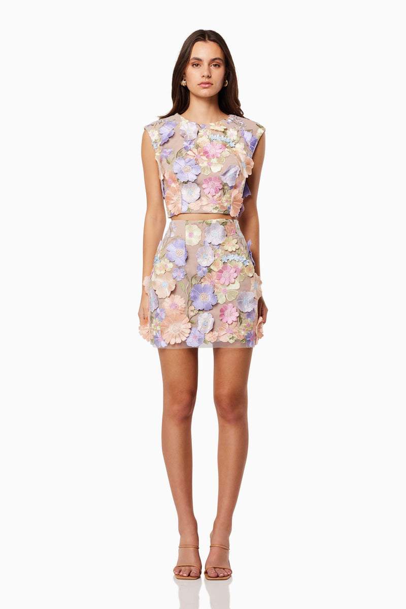 Bianca Floral Embroidered Mini Set