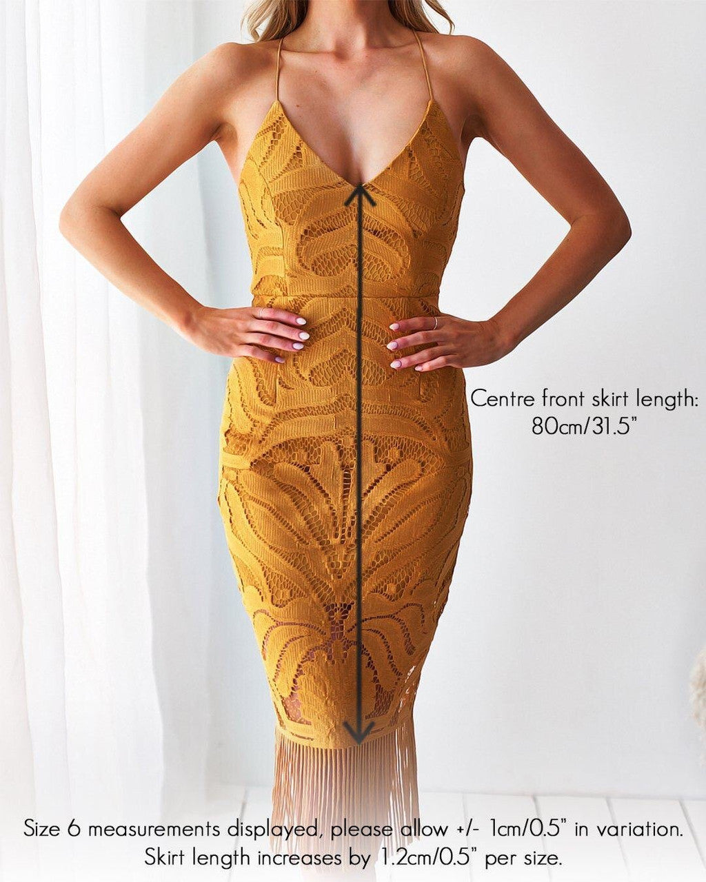 Khaleesi Dress - Burnt Orange - Lace Dress With Fringe - FINAL SALE